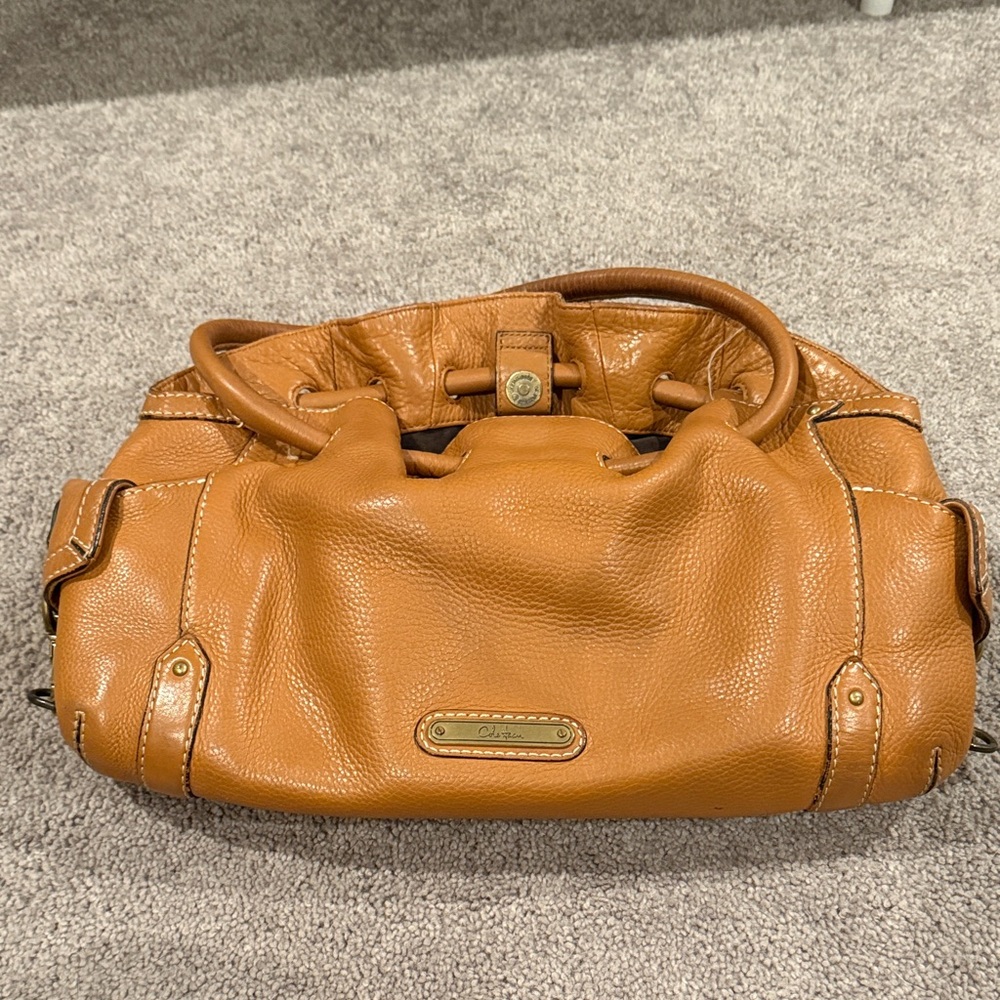 Cole Haan Tan Leather Hobo Handbag